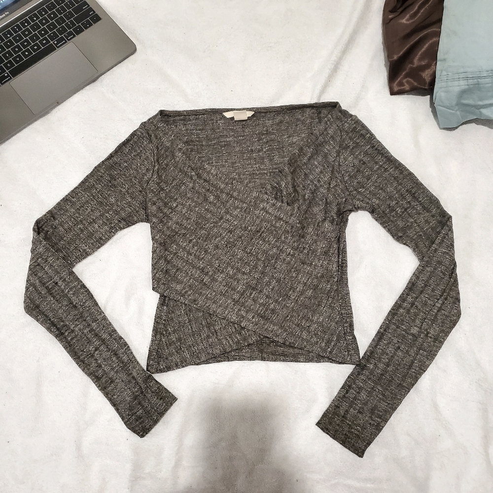 H&M crossed front bodycon top